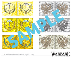FR012 Russian Infantry Flags - Yellow